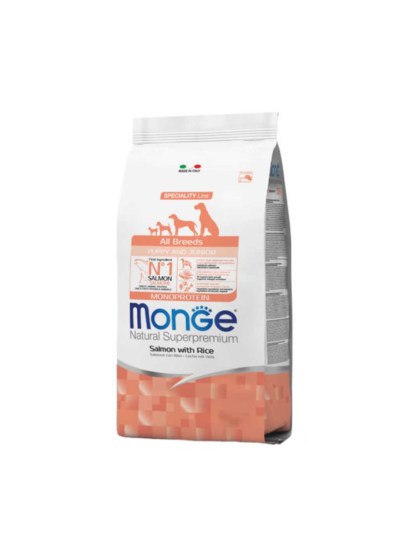 Monge Dog Puppy All Breeds Salmon  and Rice 12kg ΣΚΥΛΟΣ petwithlove pet shop